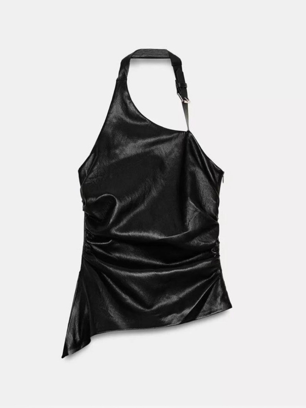 Zara Faux Leather Top